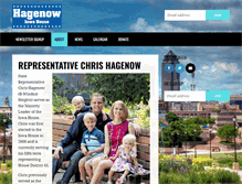 Tablet Screenshot of chrishagenow.org